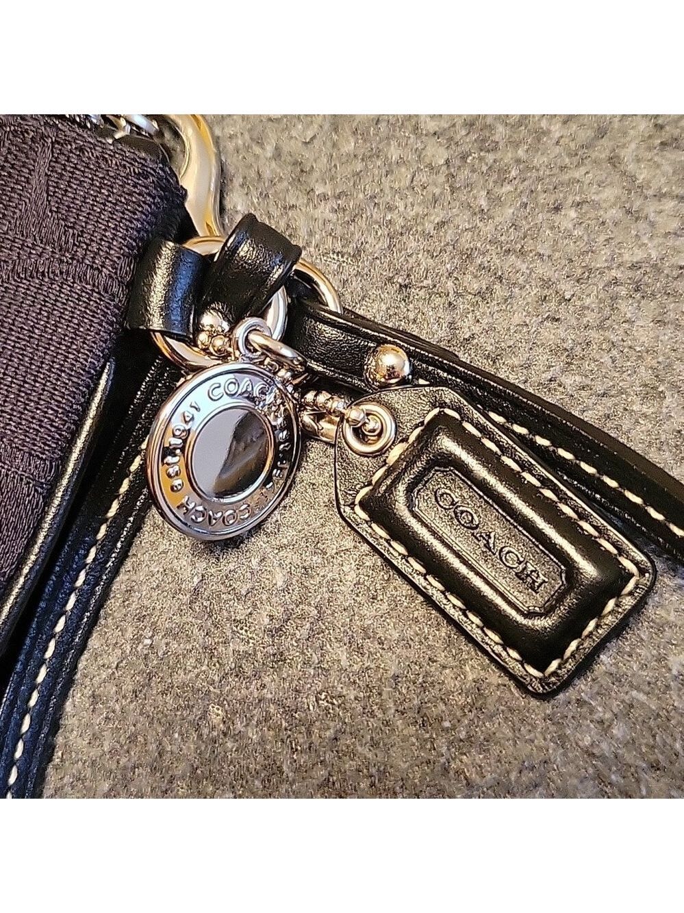 EUC Coach Legacy Wristlet with Glitter Stripe - Picture 4 of 5